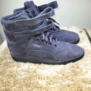 Puma Men's Sky Ii Hi Mono Steel Gray / White High-